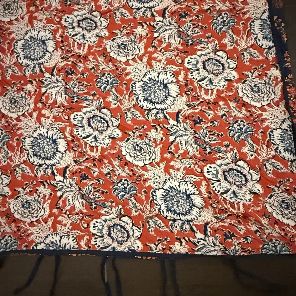 KING duvet cover Lauren Ralph Lauren Home Tessa Floral Red Blue Preppy Americana